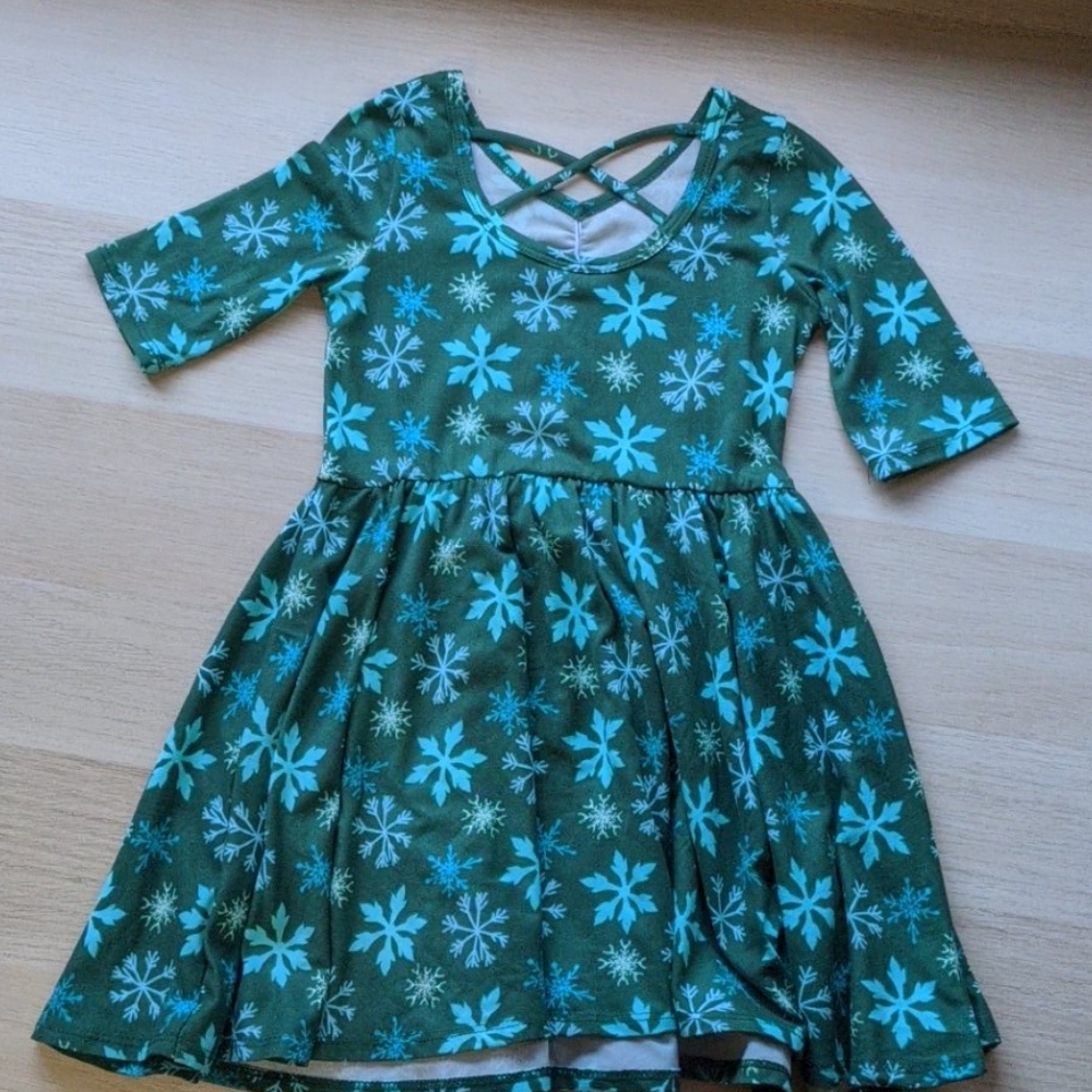 Girls snowflake dress